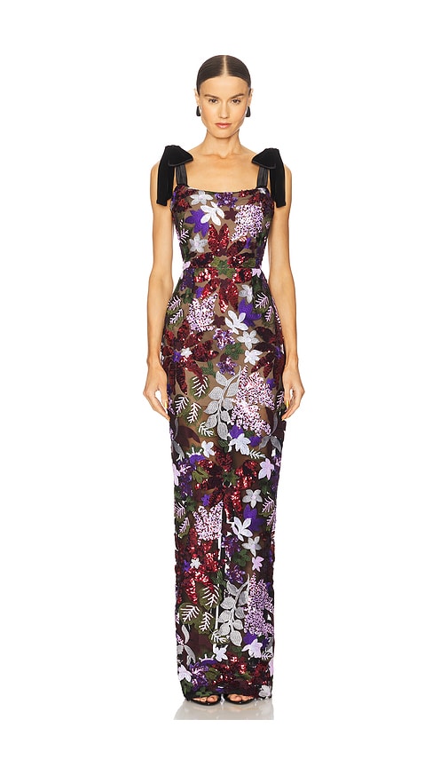 Bronx and Banco Dahlia Maxi Dress in Lavender. XL. Also in L, M