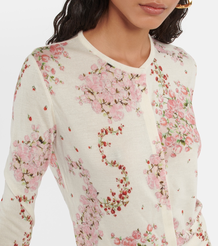 Giambattista Valli Floral cashmere and silk cardigan