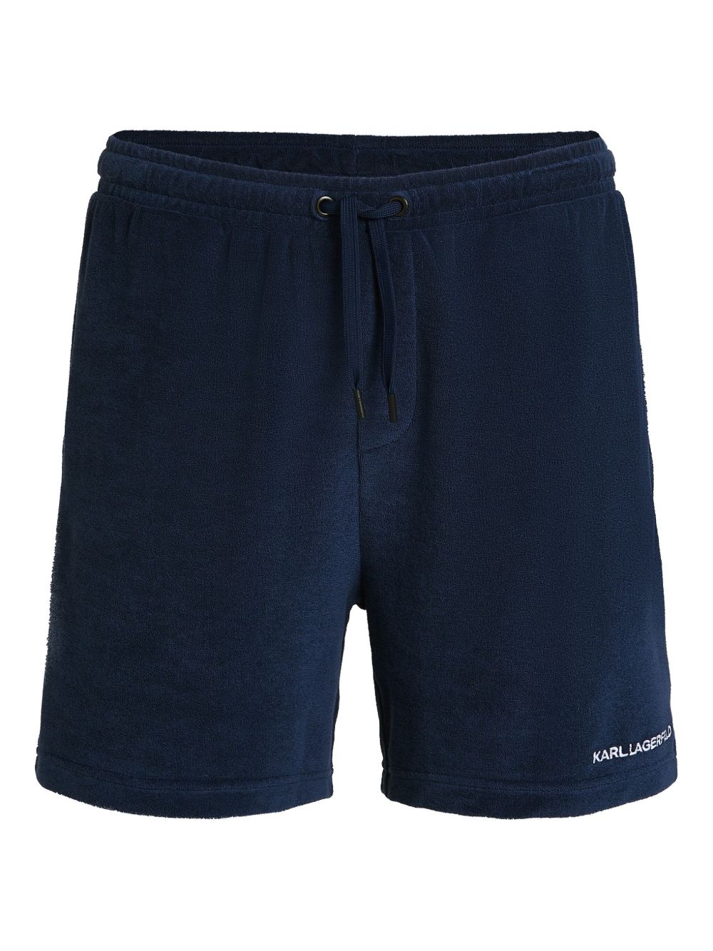 Karl Lagerfeld terry cloth-effect swim shorts - Blue