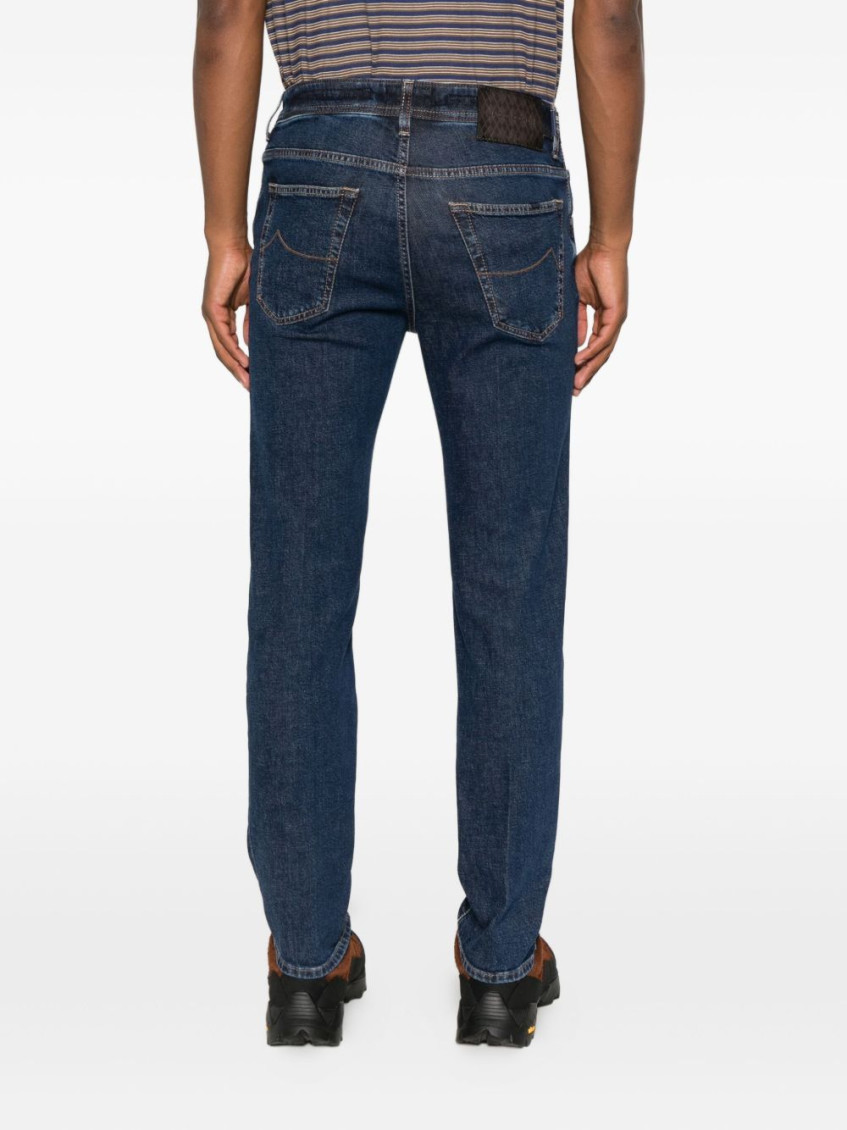 Slim Fit Cropped Denim Jeans