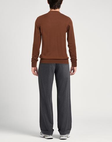 Man Sweater Brown Size 40 Cotton