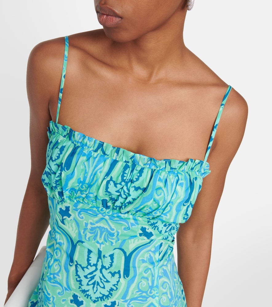 Rixo Sorcha printed cotton midi dress