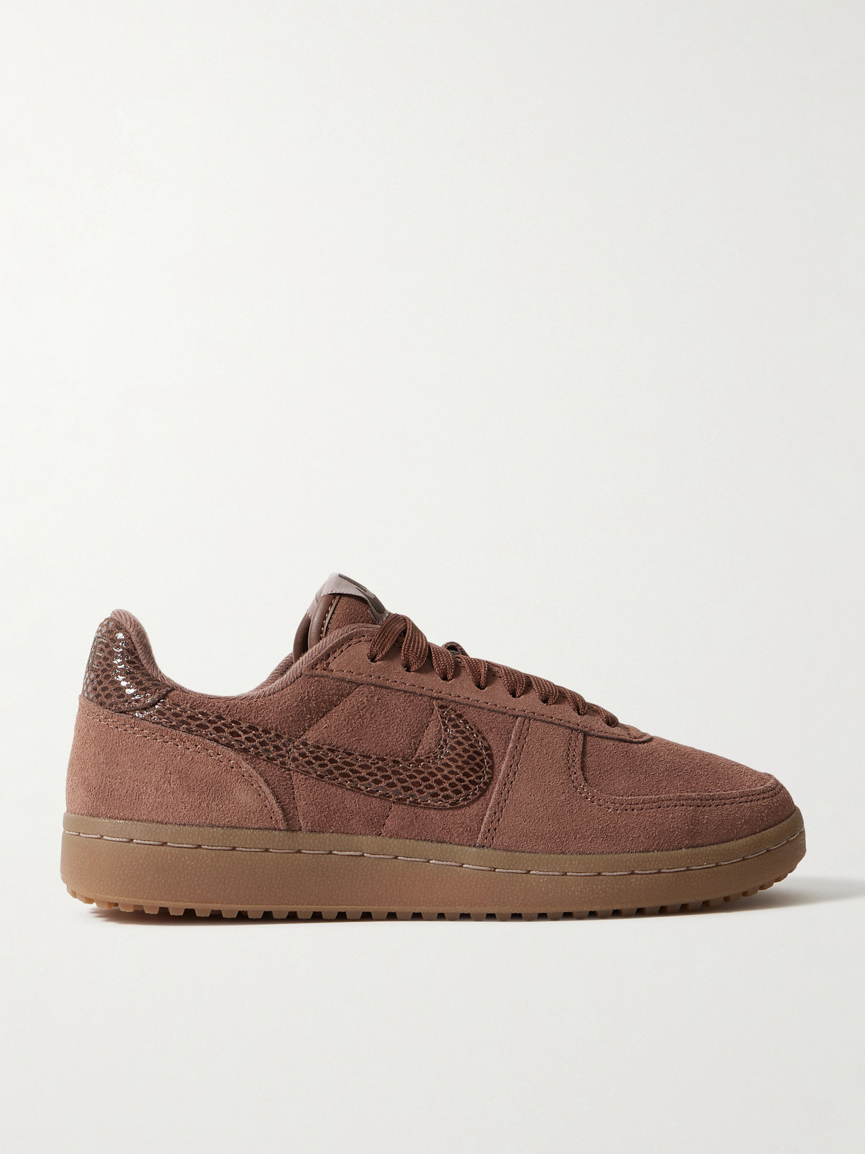 Field General Paneled Suede Sneakers - Brown