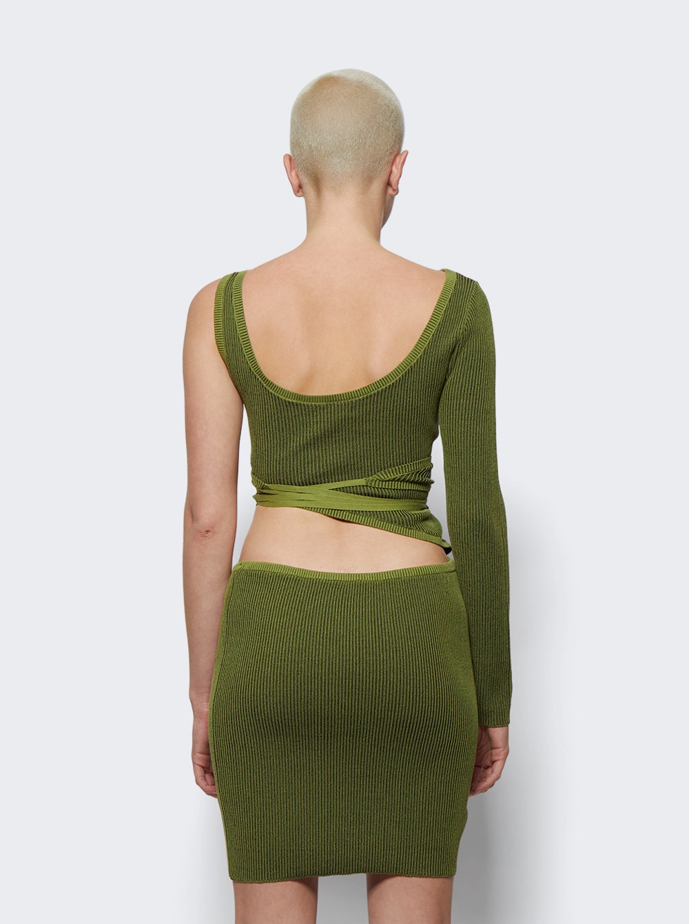 Short Asymmetric Wrap Knit