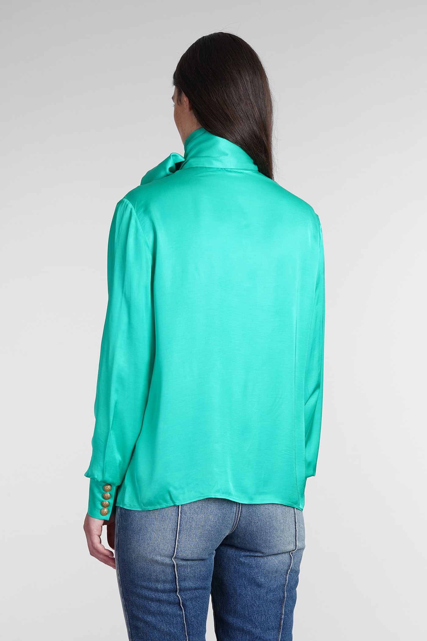 Shirt In Green Viscose