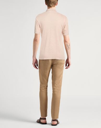 Man Polo shirt Beige Size 40 Linen
