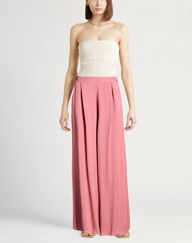 Collezione N_01 Woman Pants Coral Size XS Viscose, Linen
