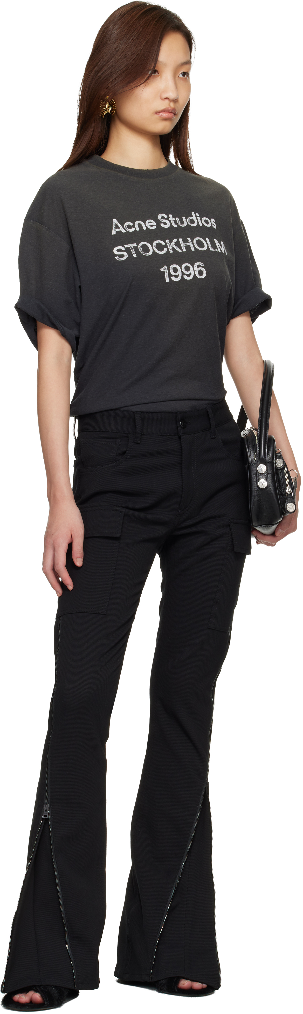 Black Twill Suit Trousers