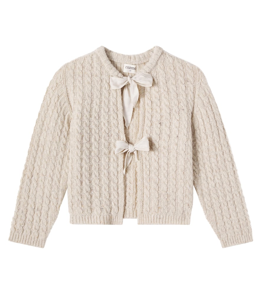 Martinique cable-knit wool-blend cardigan