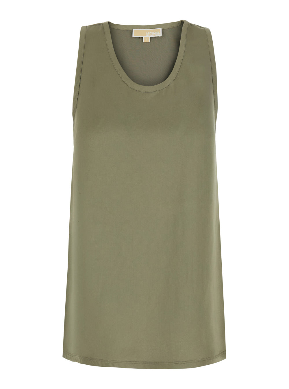 Tech-Fabric Sleeveless Tank Top — Green
