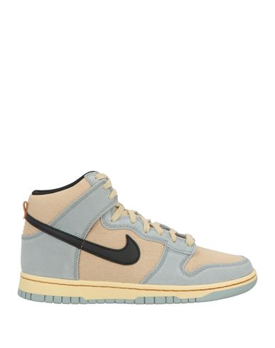 Man Sneakers Beige Size 6 Leather, Textile fibers