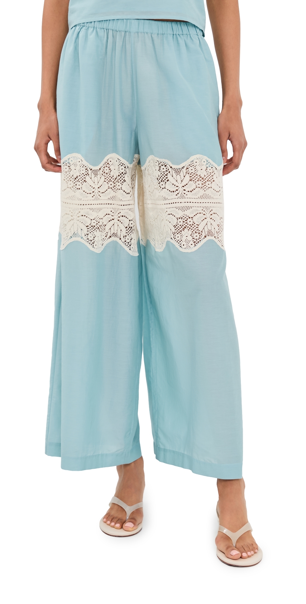 Margie Sky Prima Lace Pants Light Blue