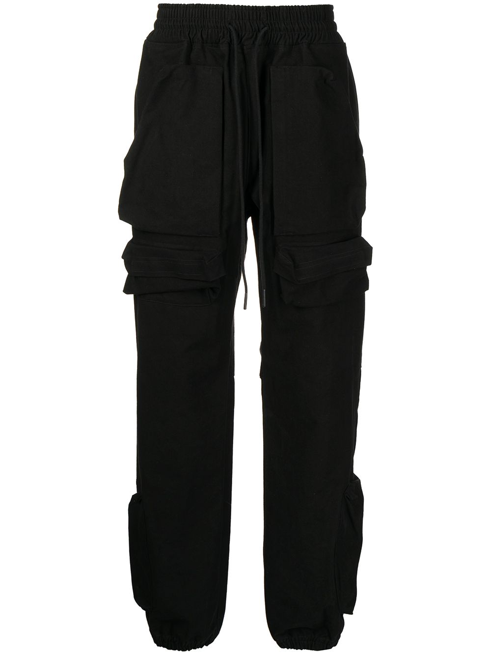 Logo-print cargo pants - Black