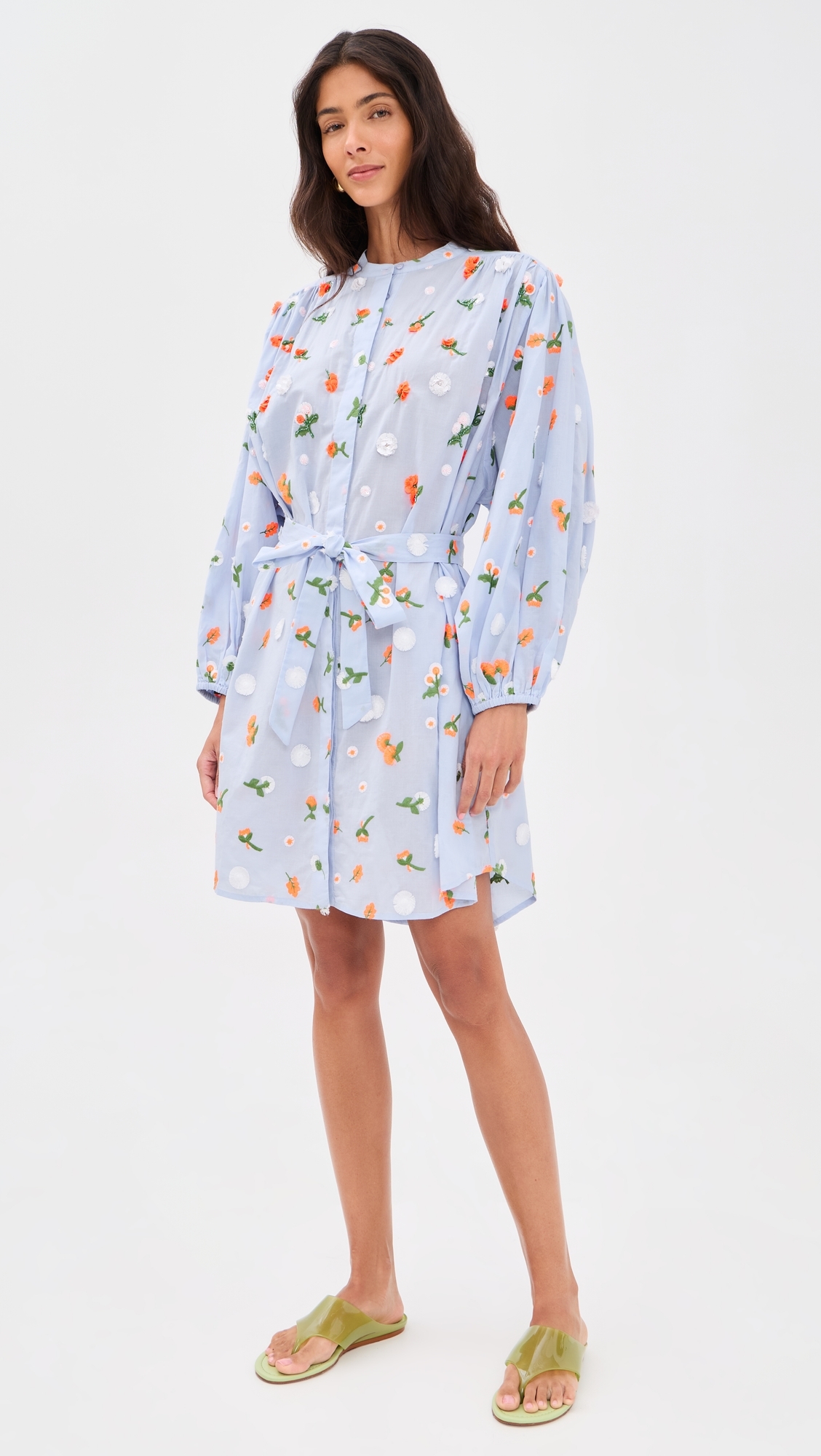 Jalen Embroidered Dress Combo3 Nile Blue