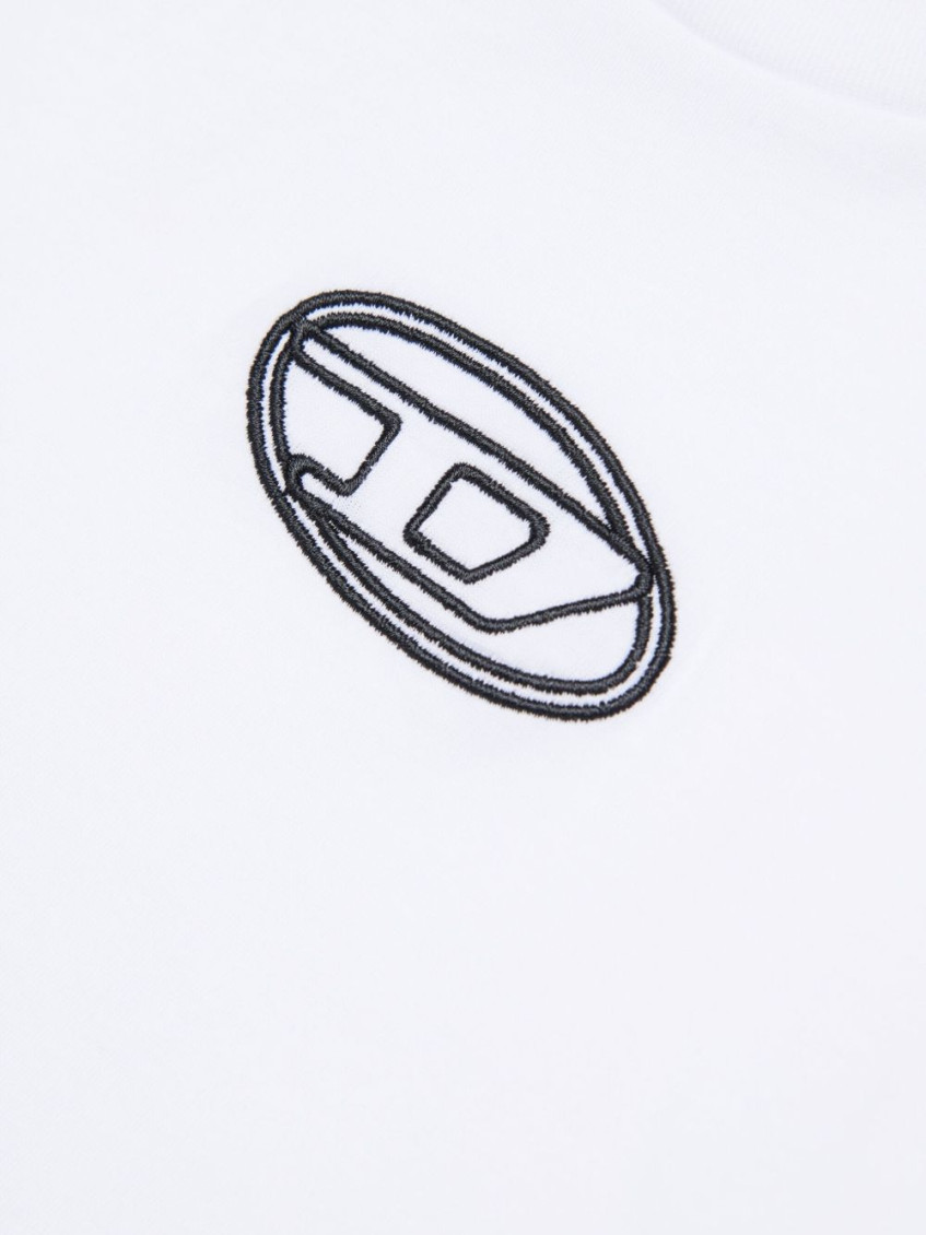 Girls White Logo T-shirt