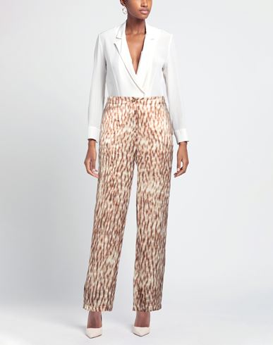 Woman Pants Sand Size 6 Polyester