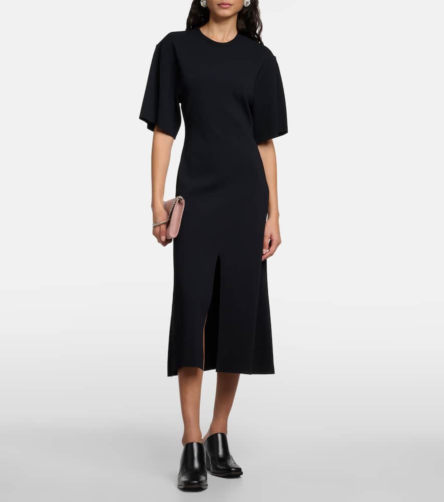 Ruffled midi dress