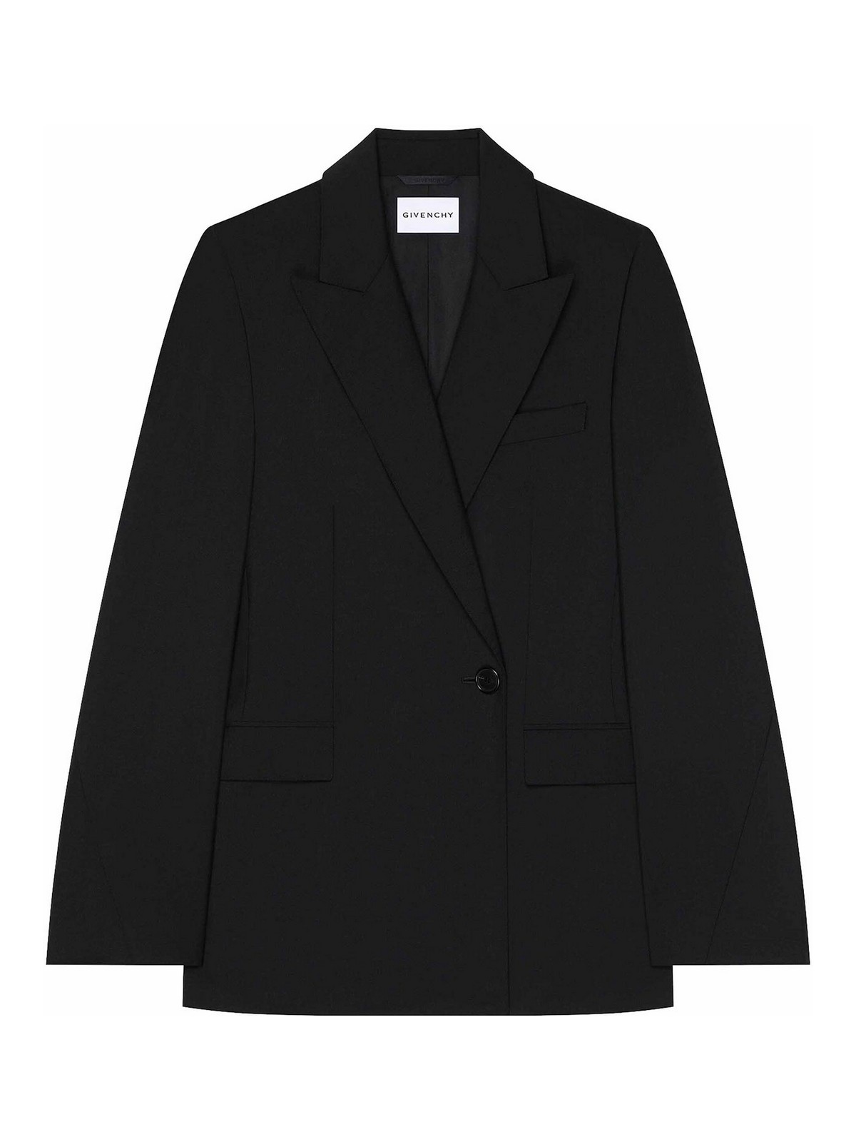 Givenchy - double breasted tailored jacket fringe he