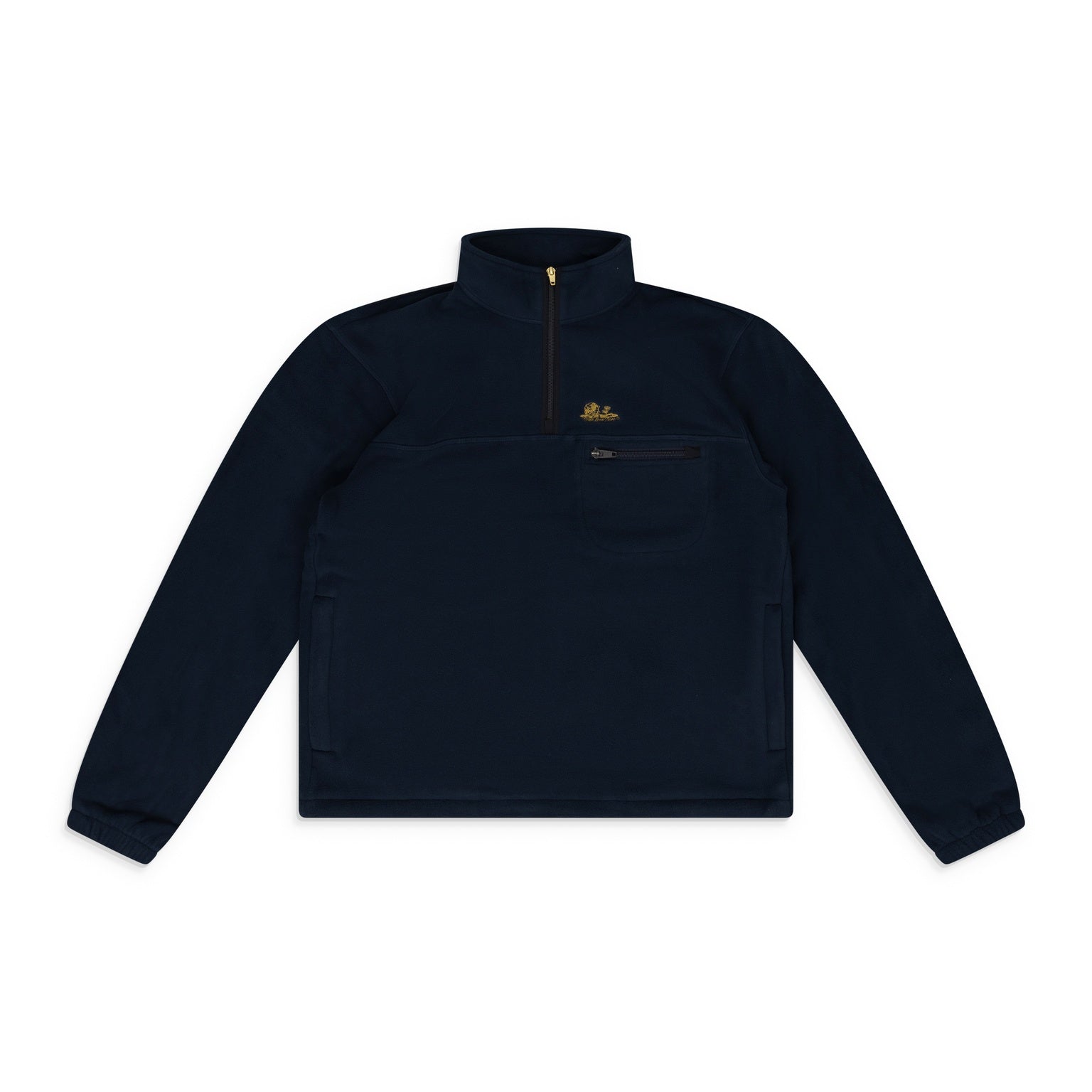 Blue Quarter Zip Fleece Pullover