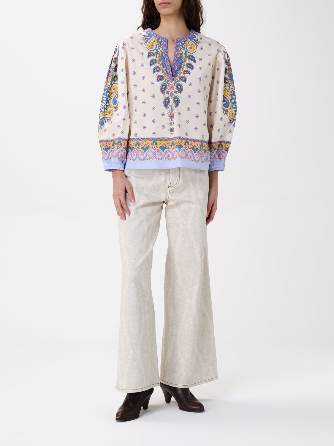 Paisley blouse - White