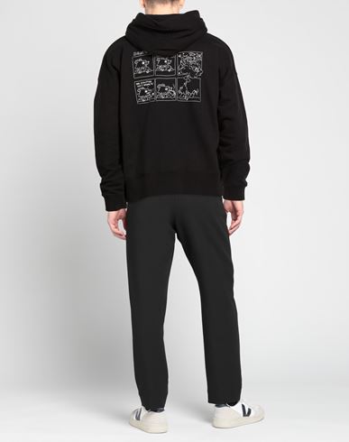 Man Sweatshirt Black Size L Cotton