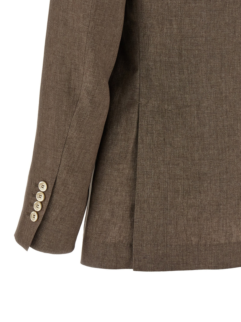 Linen Single-Breasted Jacket