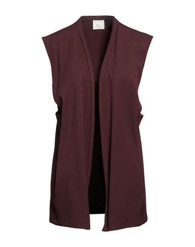 Crème Woman Cardigan Burgundy Size 6 Virgin Wool