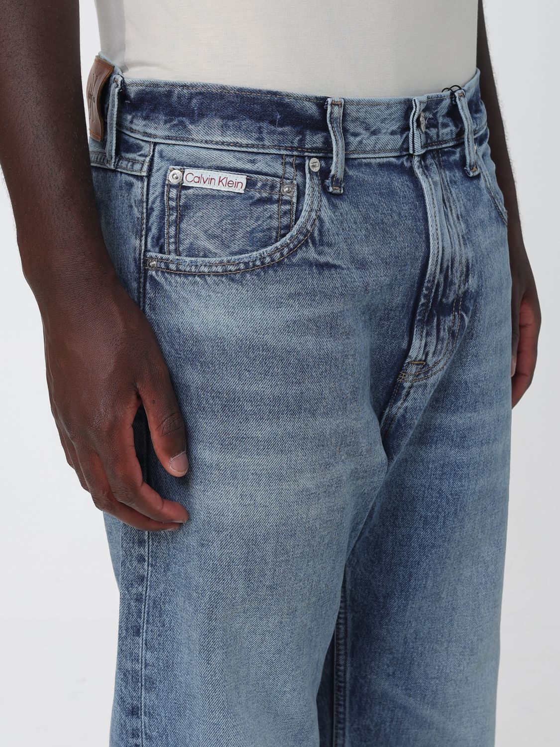 Jeans Men color Navy