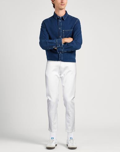 Dondup Man Jeans White Size 31 Cotton, Elastomultiester, Elastane