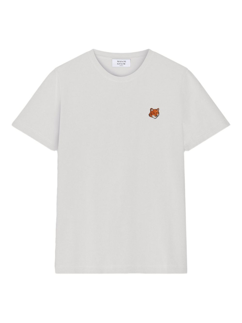 White Fox Head cotton t-shirt