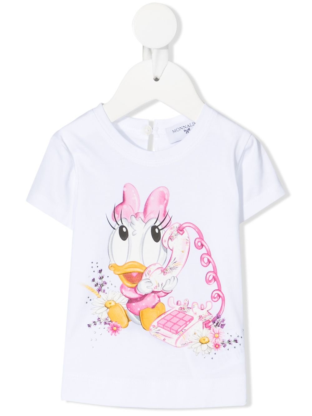 Daisy print T-shirt - White
