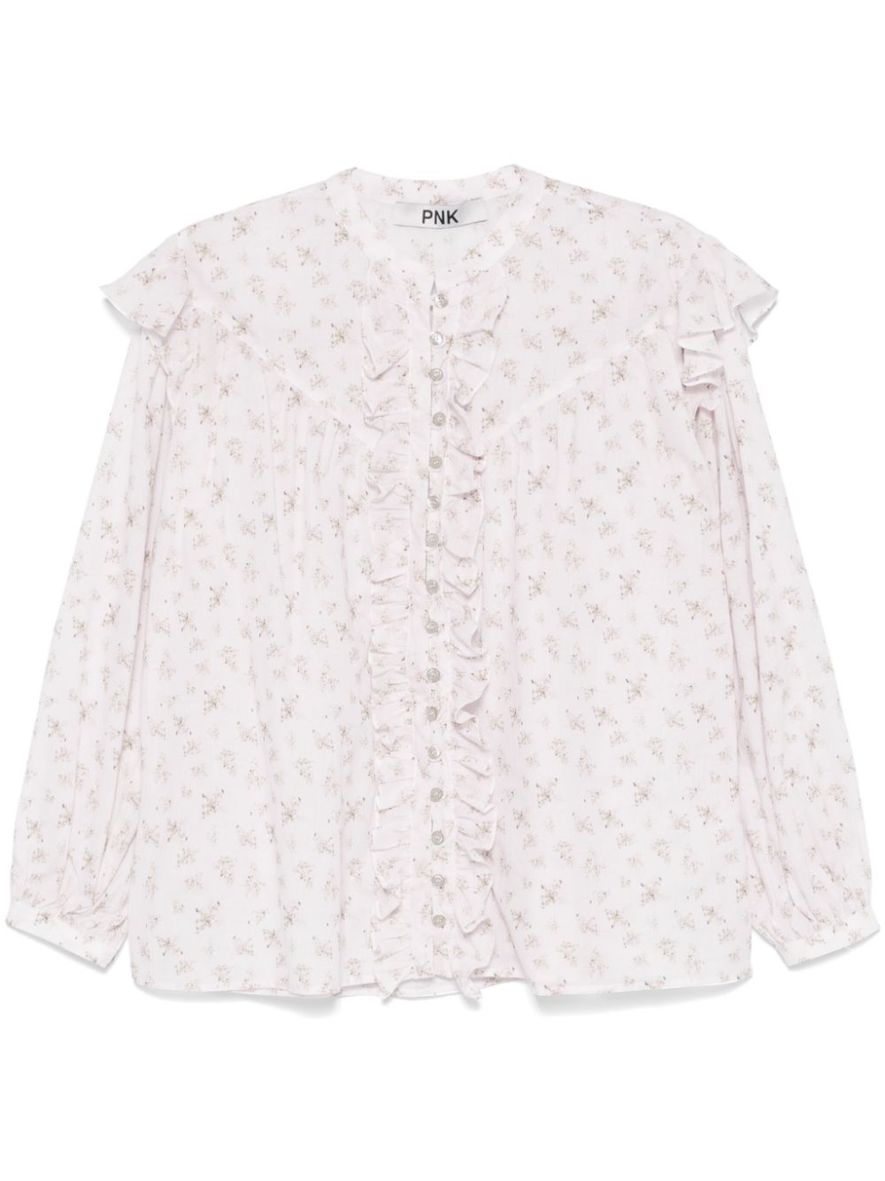 Floral-print blouse - White