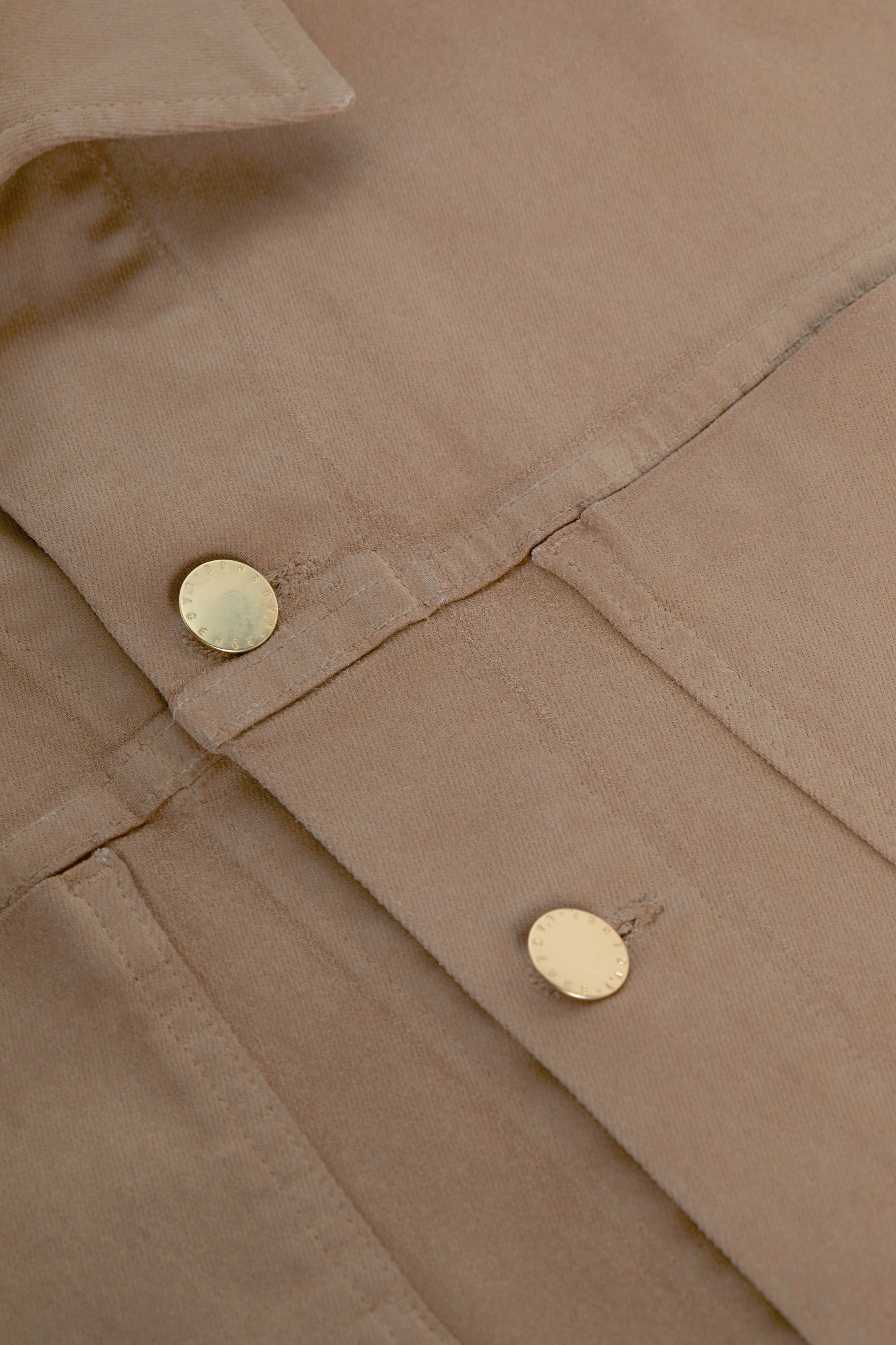 Janelle Coated Denim Jacket In Cappuccino Coated