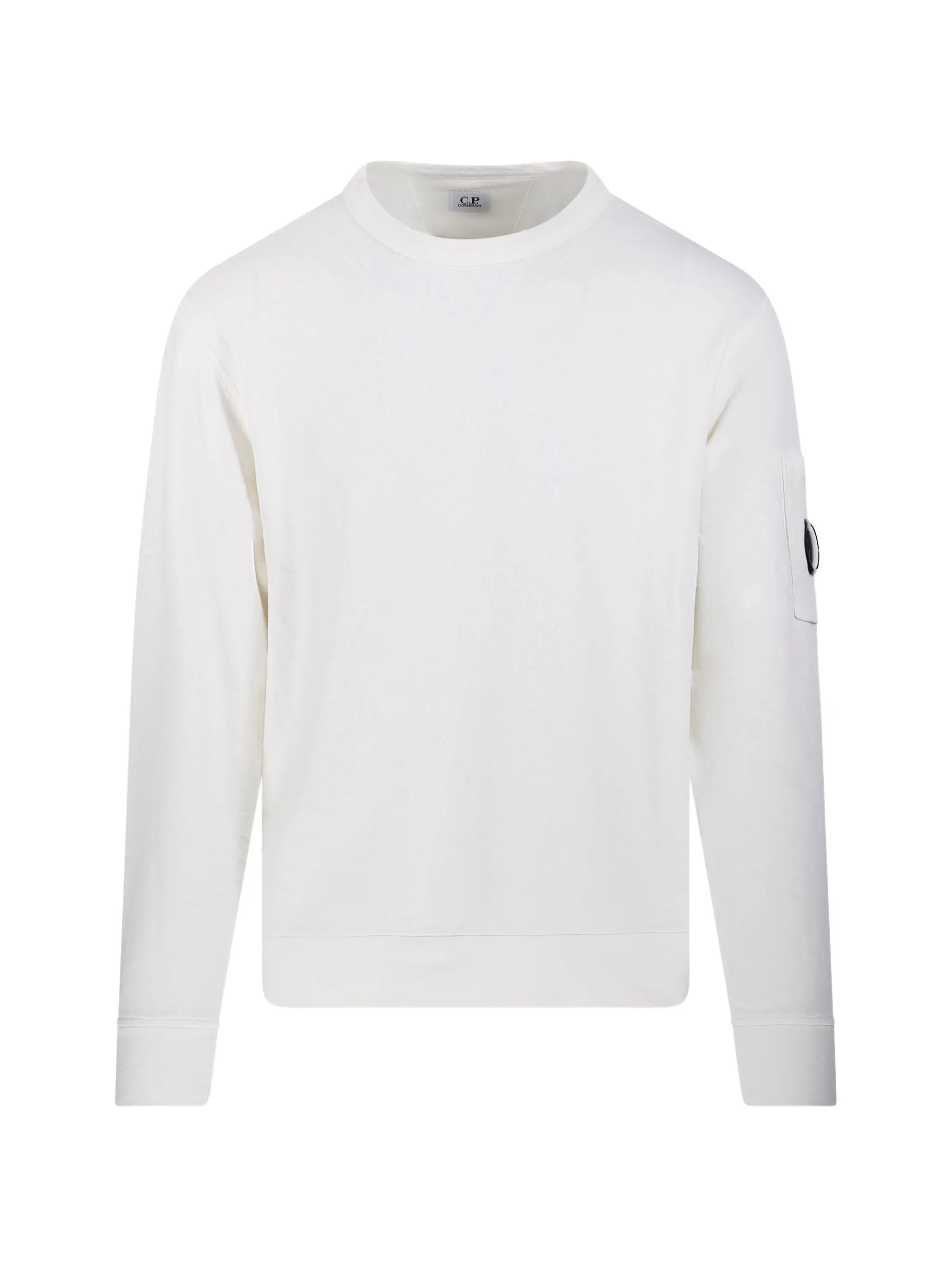 Men's Cotton Crewneck Sweatshirt with Long Sleeves and Magnifying Pocket