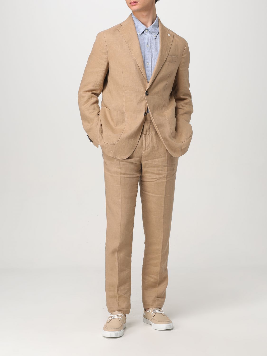 Suit MANUEL RITZ Men color Beige