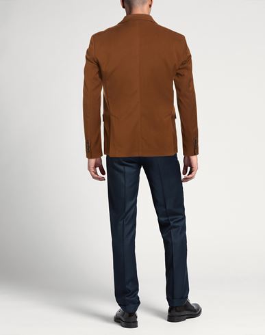 Man Blazer Brown Size 38 Polyester, Viscose, Elastane