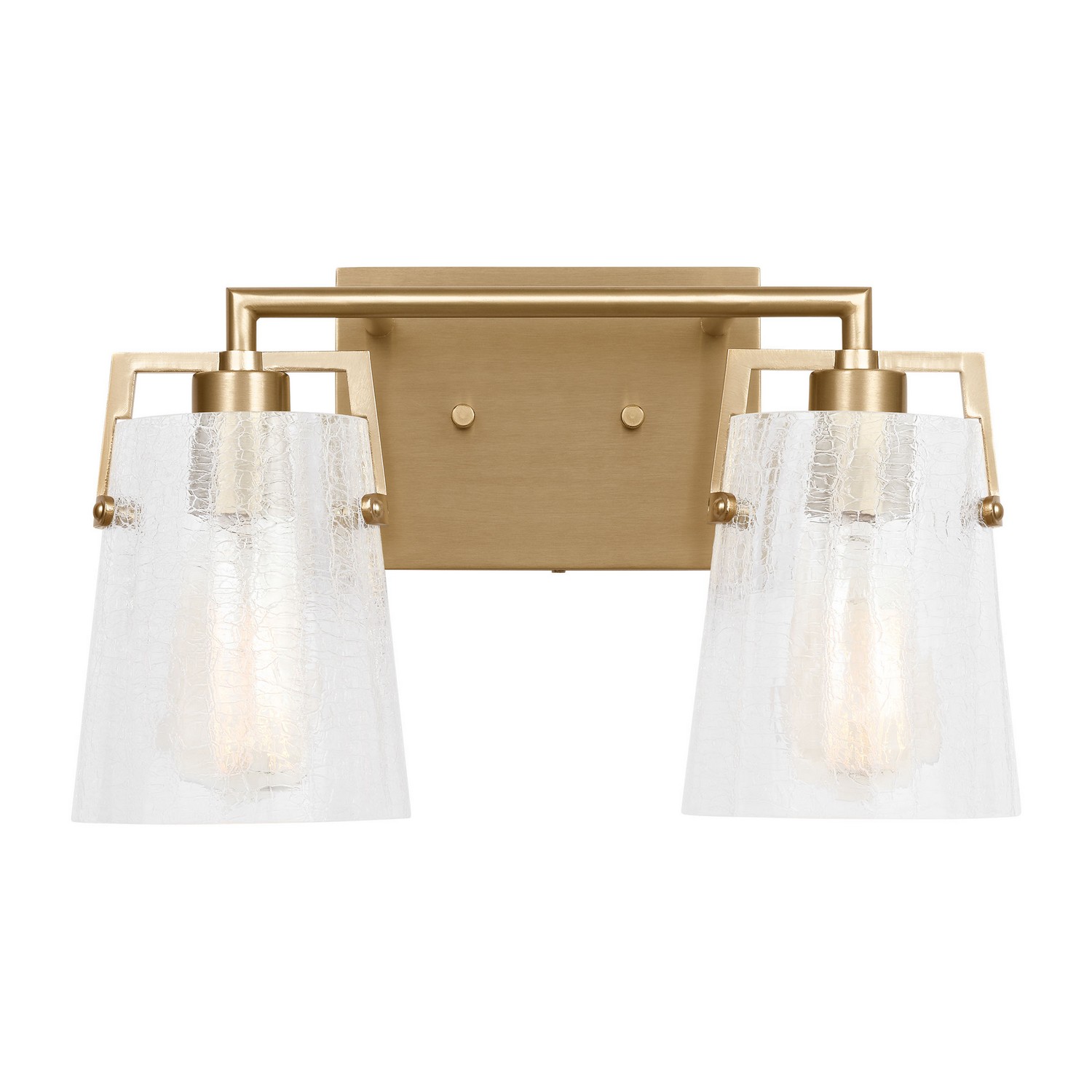 Satin Brass Bathroom Vanity Light from the Crofton Collection
