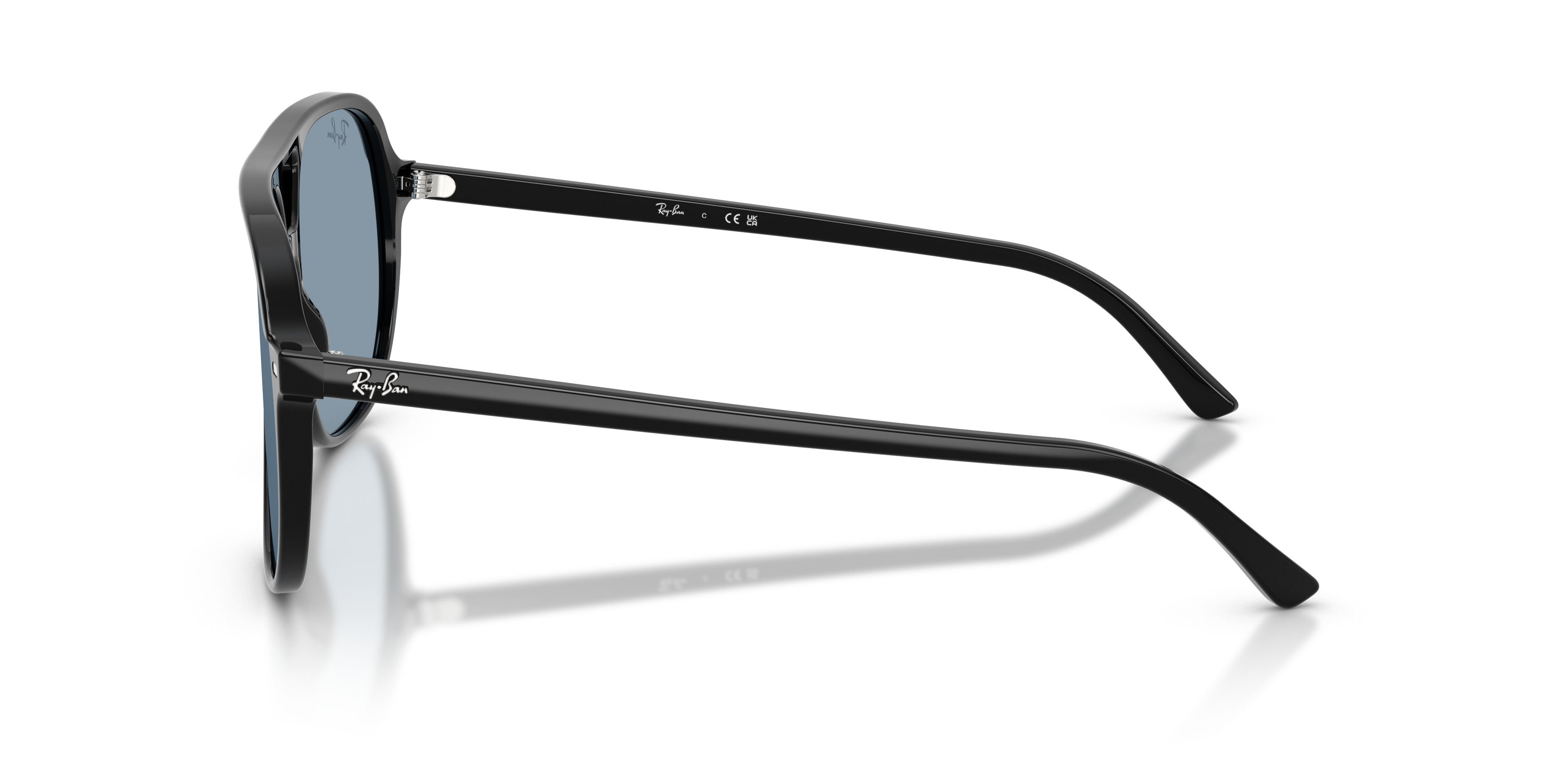 Ray - Ban Unisex Ray - Ban RB2198 BILL 901/56 Sonnenbrillen Acetat Schwarz Blau Quadratisch Norma