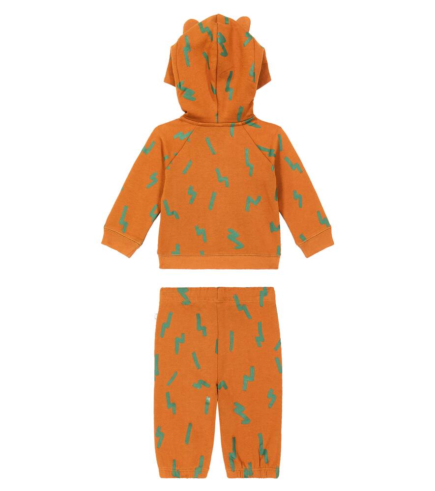 Baby printed cotton fleece tracksuit
