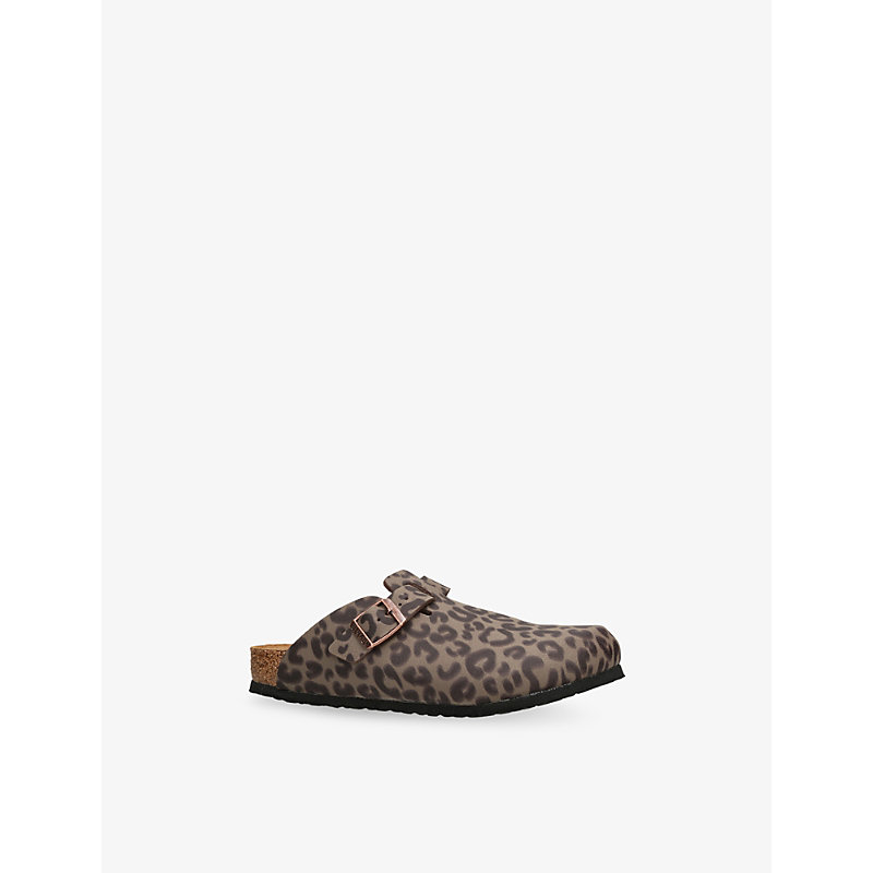 Boston Leopard-Print Suede Clogs