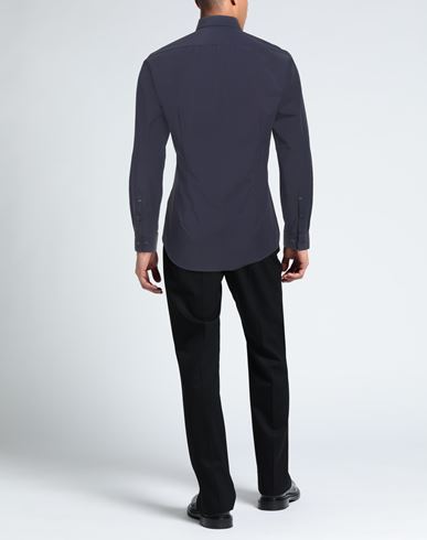 Man Shirt Midnight blue Size 16 Nylon, Elastane