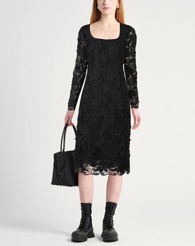 Woman Midi dress Black Size 4 Polyester