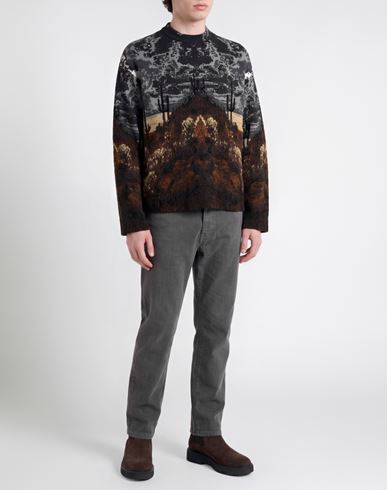 Man Sweater Grey Size 42 Cotton, Wool, Polyamide, Viscose, Mohair wool