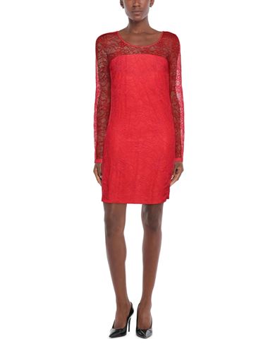 Woman Mini dress Red Size 1 Polyamide, Elastane, Cotton