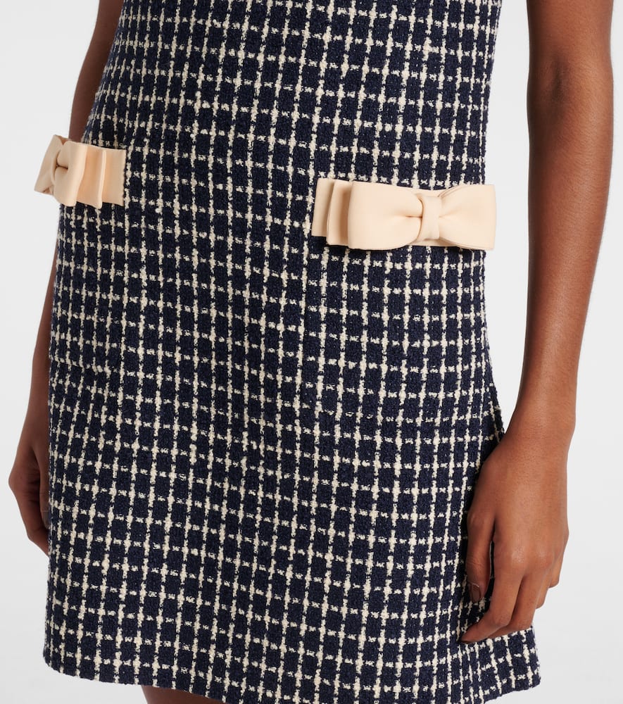 Mossi wool-blend bouclé minidress