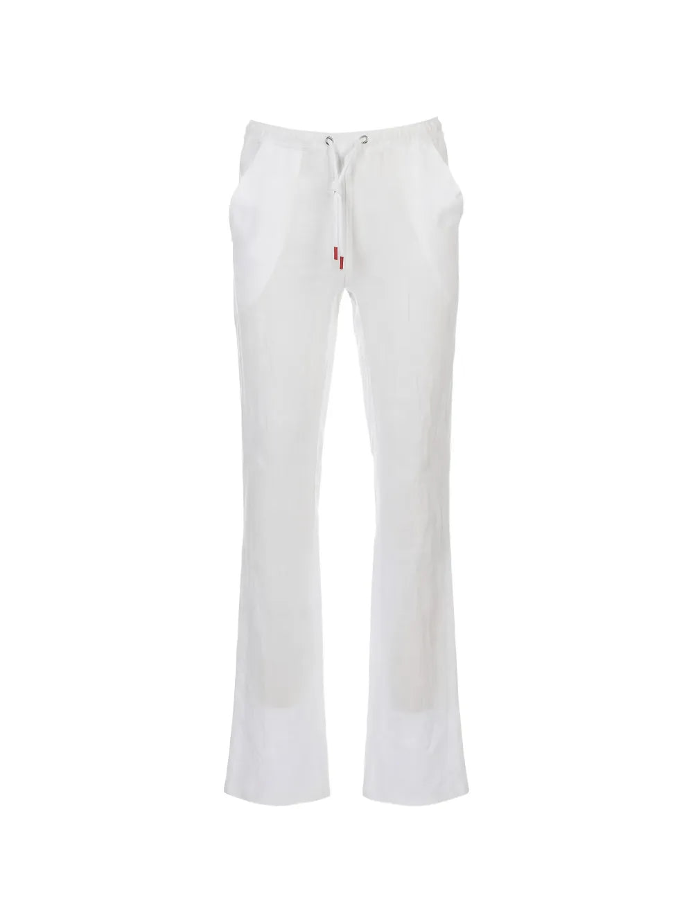 Drawstring-Waistband Trousers — White