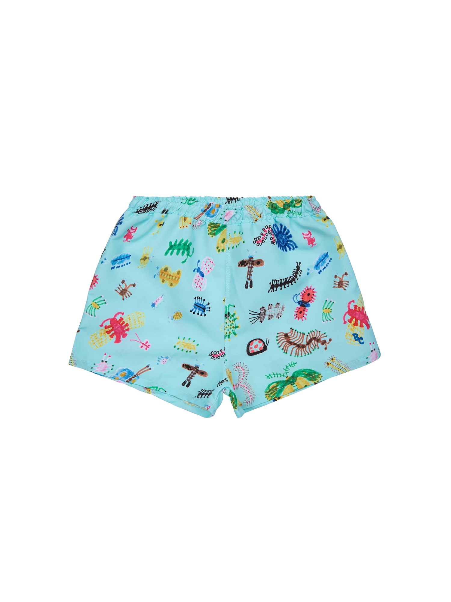 Baby funny insects all over swim shorts
