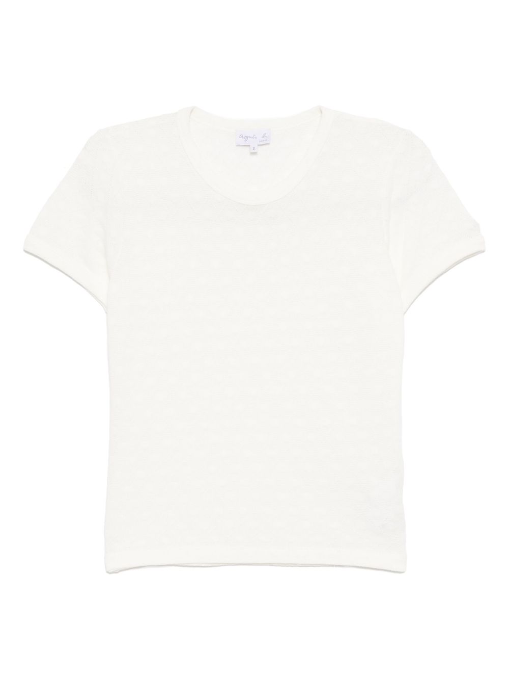 Embroidered t-shirt - Neutrals