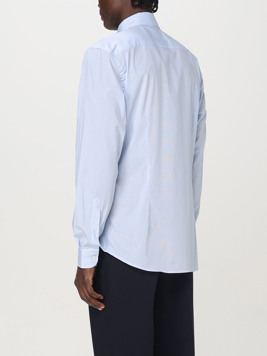 Shirt Men color Gnawed Blue