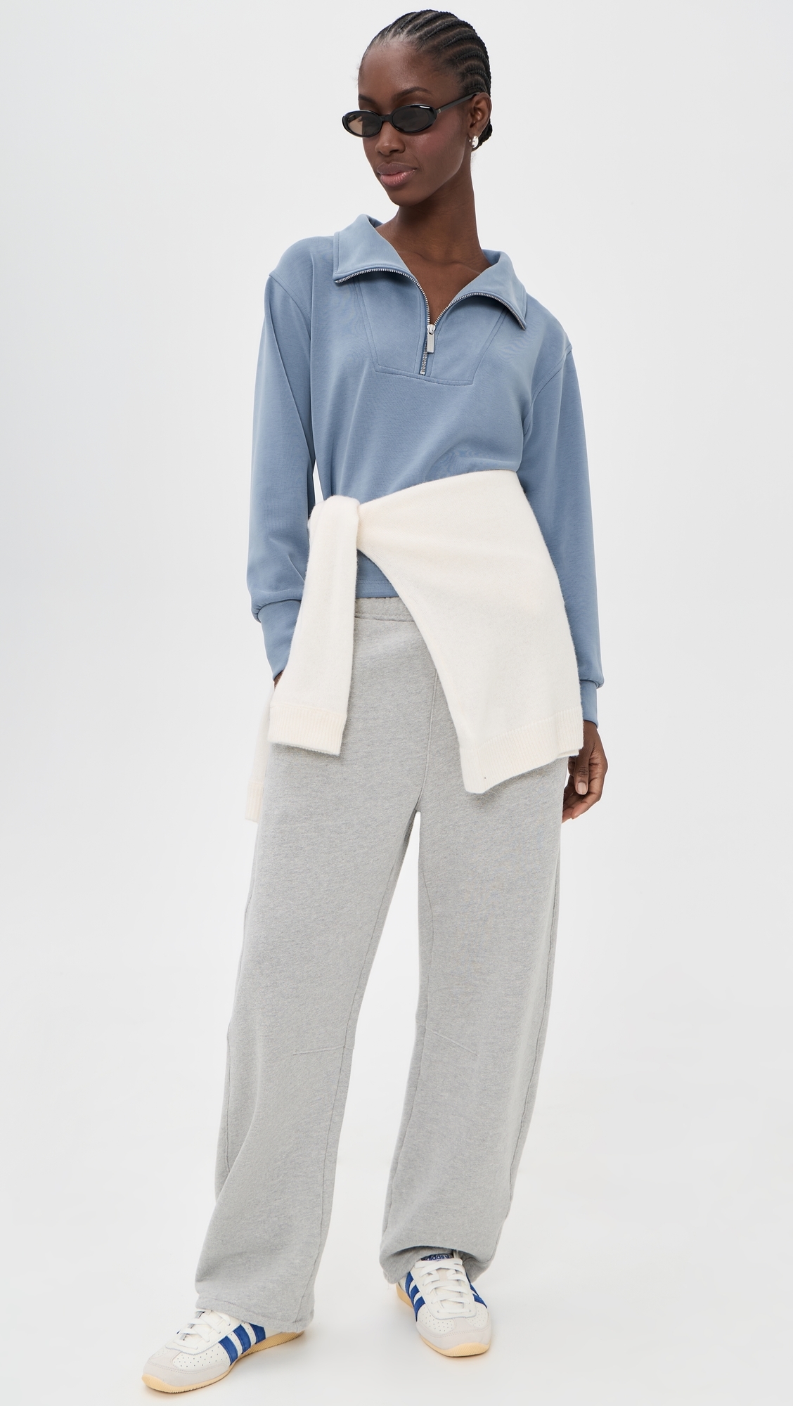 Sand Wash Sweatshirt Luxe Blue